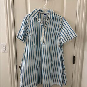 Old Navy Blue and White Striped Dress